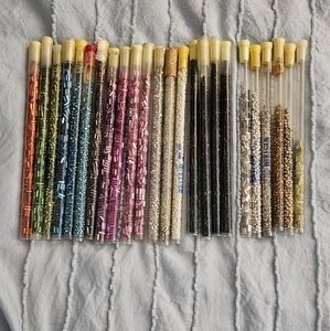Reserved  Tibi Colorful Bead Tubes Set 25 In All